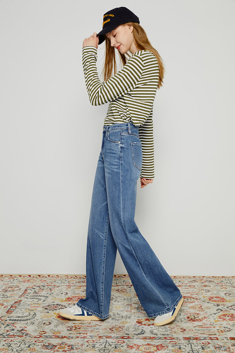 Hey Joanie Women's High-Rise Baggy Wide-Leg Jeans