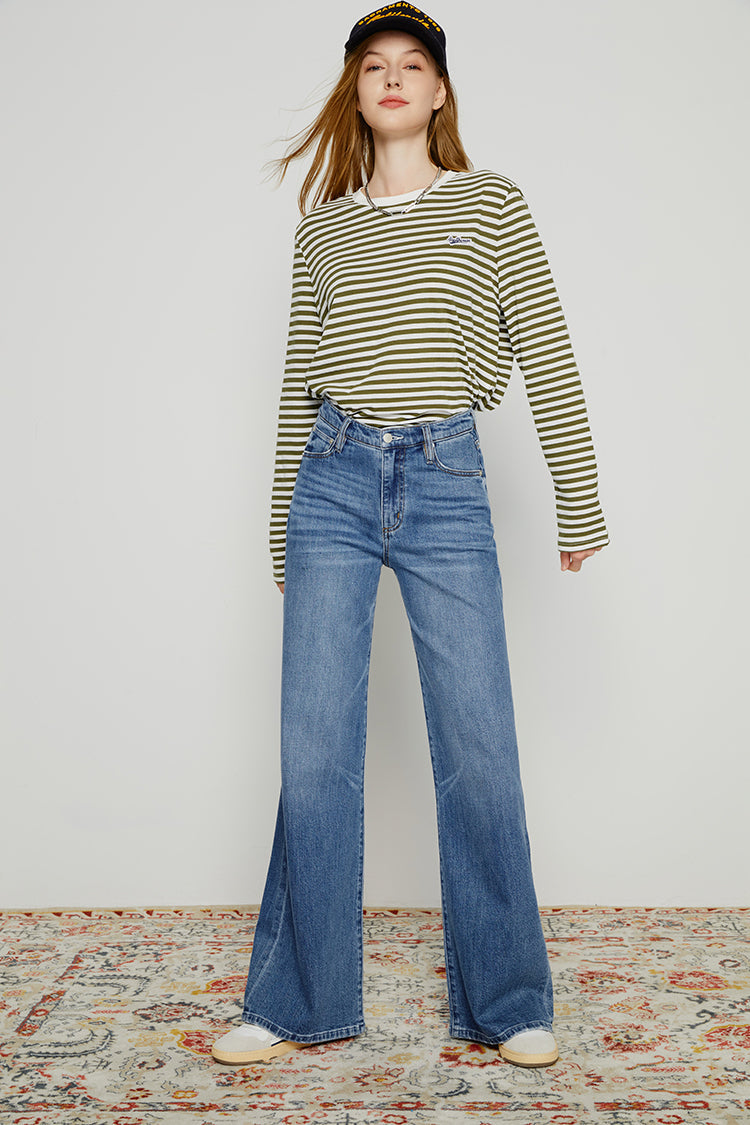 Hey Joanie Women's High-Rise Baggy Wide-Leg Jeans