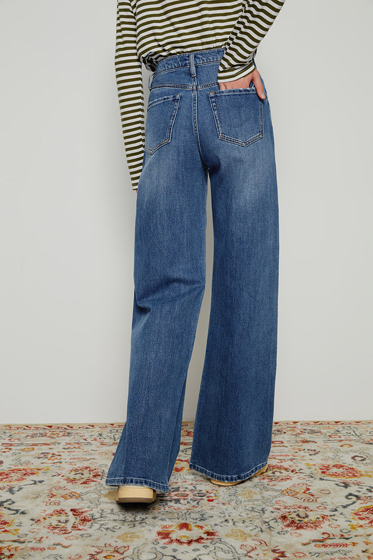 Hey Joanie Women's High-Rise Baggy Wide-Leg Jeans