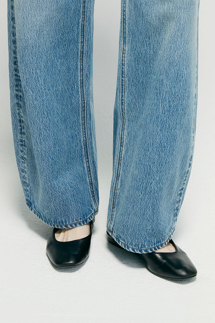 Hey Joanie Women's High-Rise Relaxed Wide-Leg Jeans