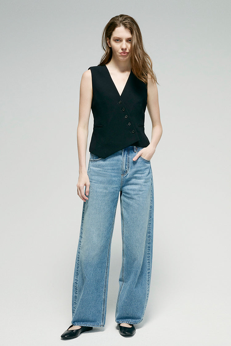 Hey Joanie Women's High-Rise Relaxed Wide-Leg Jeans