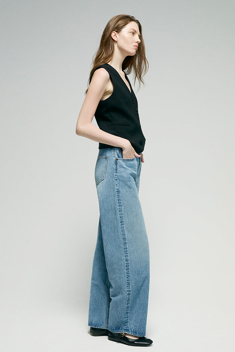 Hey Joanie Women's High-Rise Relaxed Wide-Leg Jeans