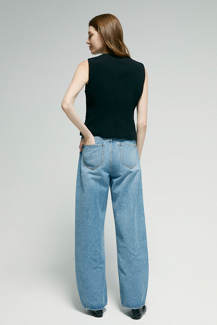 Hey Joanie Women's High-Rise Relaxed Wide-Leg Jeans