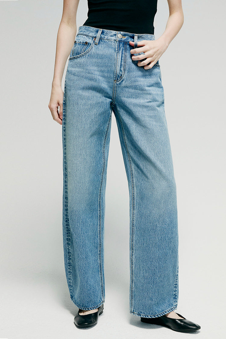 Hey Joanie Women's High-Rise Relaxed Wide-Leg Jeans