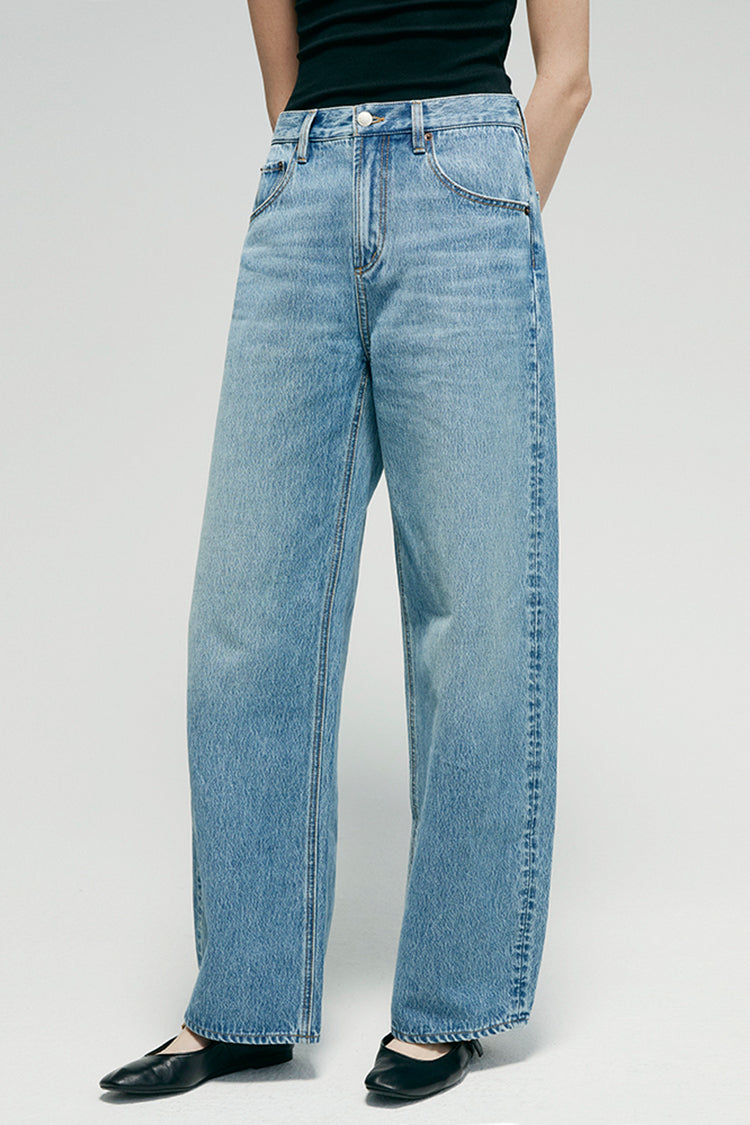 Hey Joanie Women's High-Rise Relaxed Wide-Leg Jeans