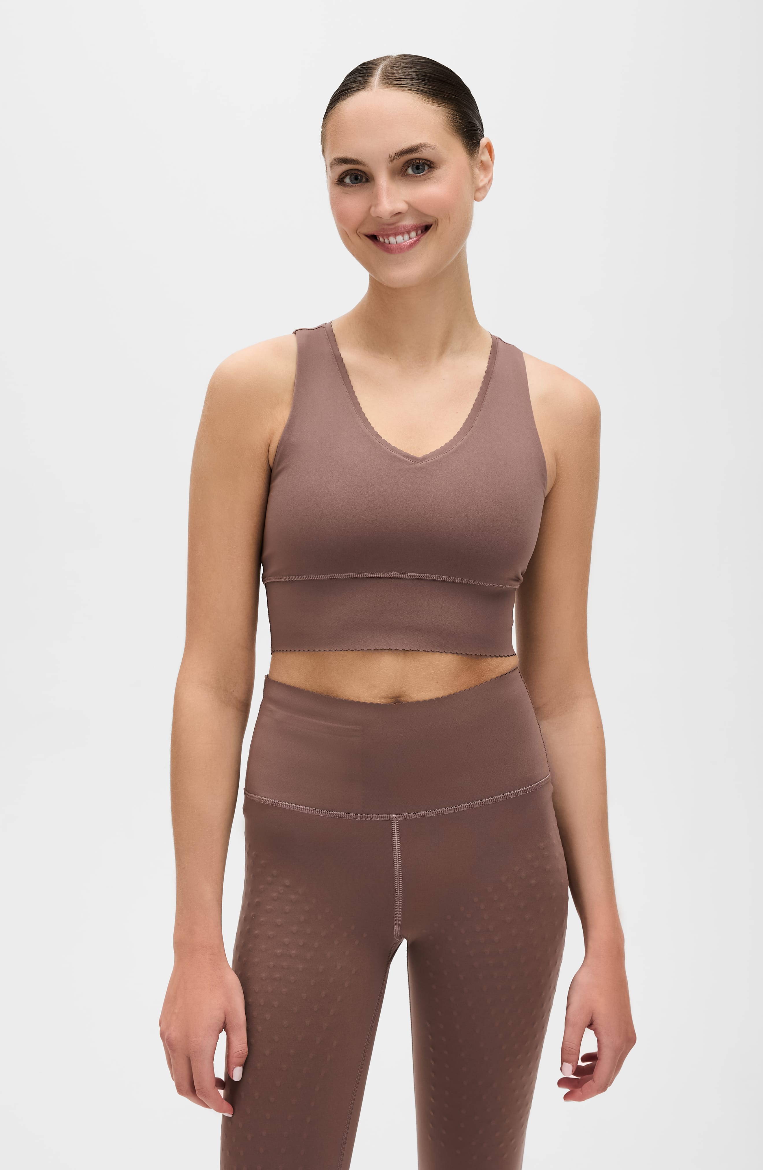Women's Long-Line Sports Bra — Sculpting Support Workout Bra