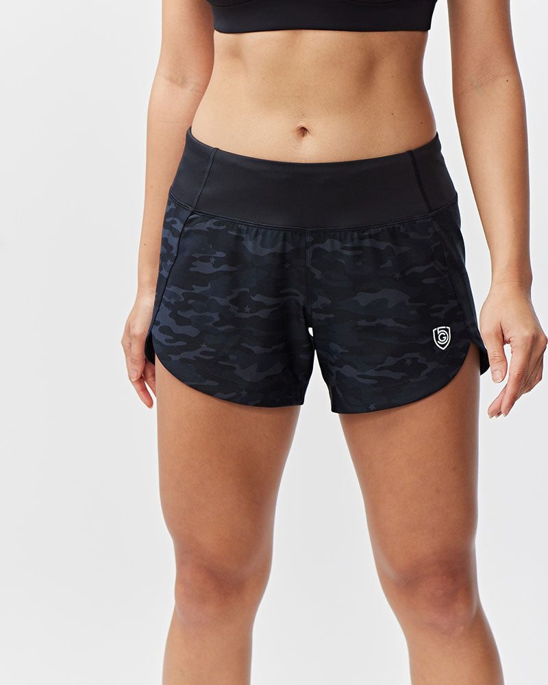 Women's Workout Shorts — Ultra-Stretch Four-Way Training Shorts
