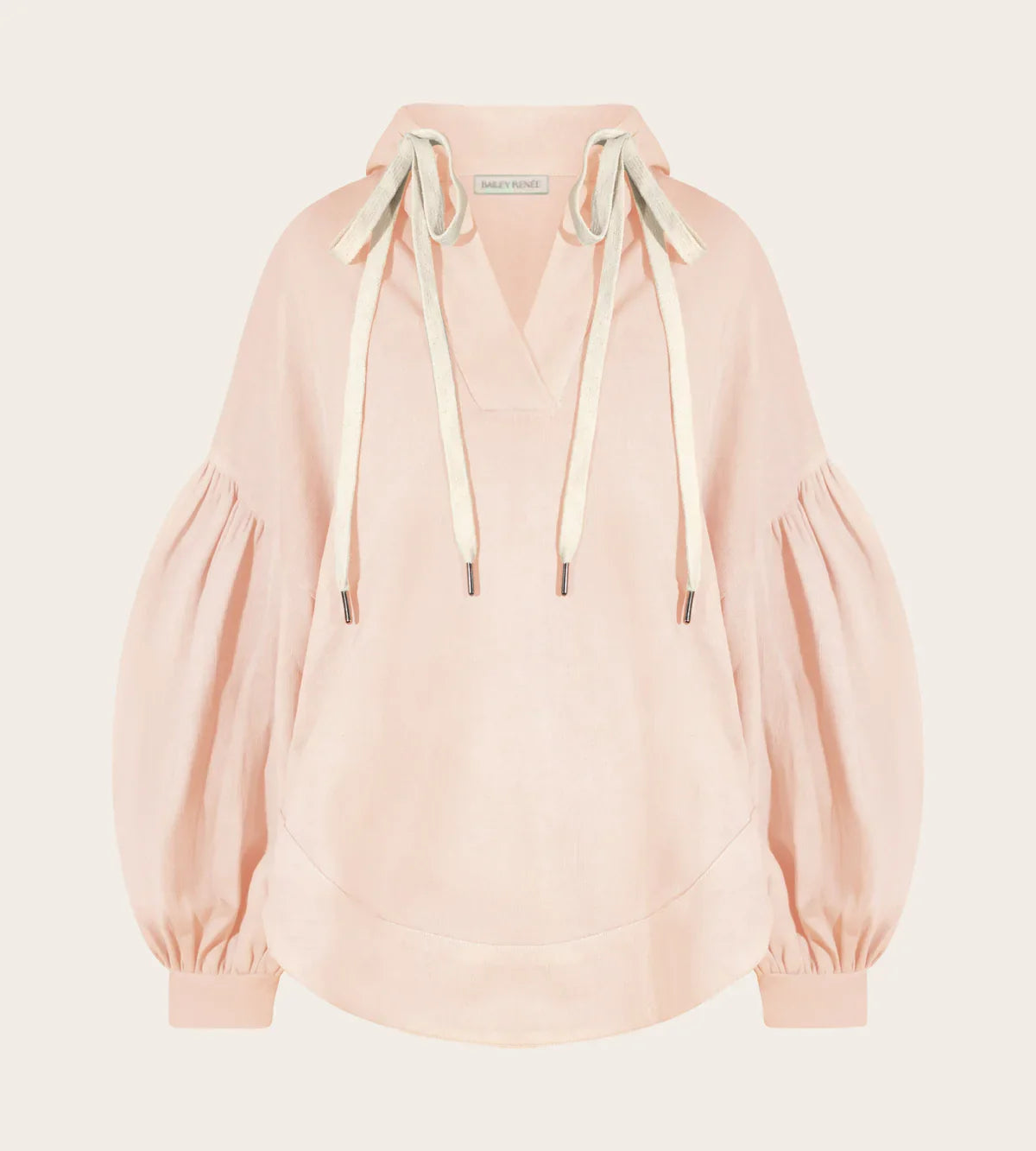 Women's Oversized Balloon-Sleeve Cotton Hoodie — Relaxed Fit Pullover