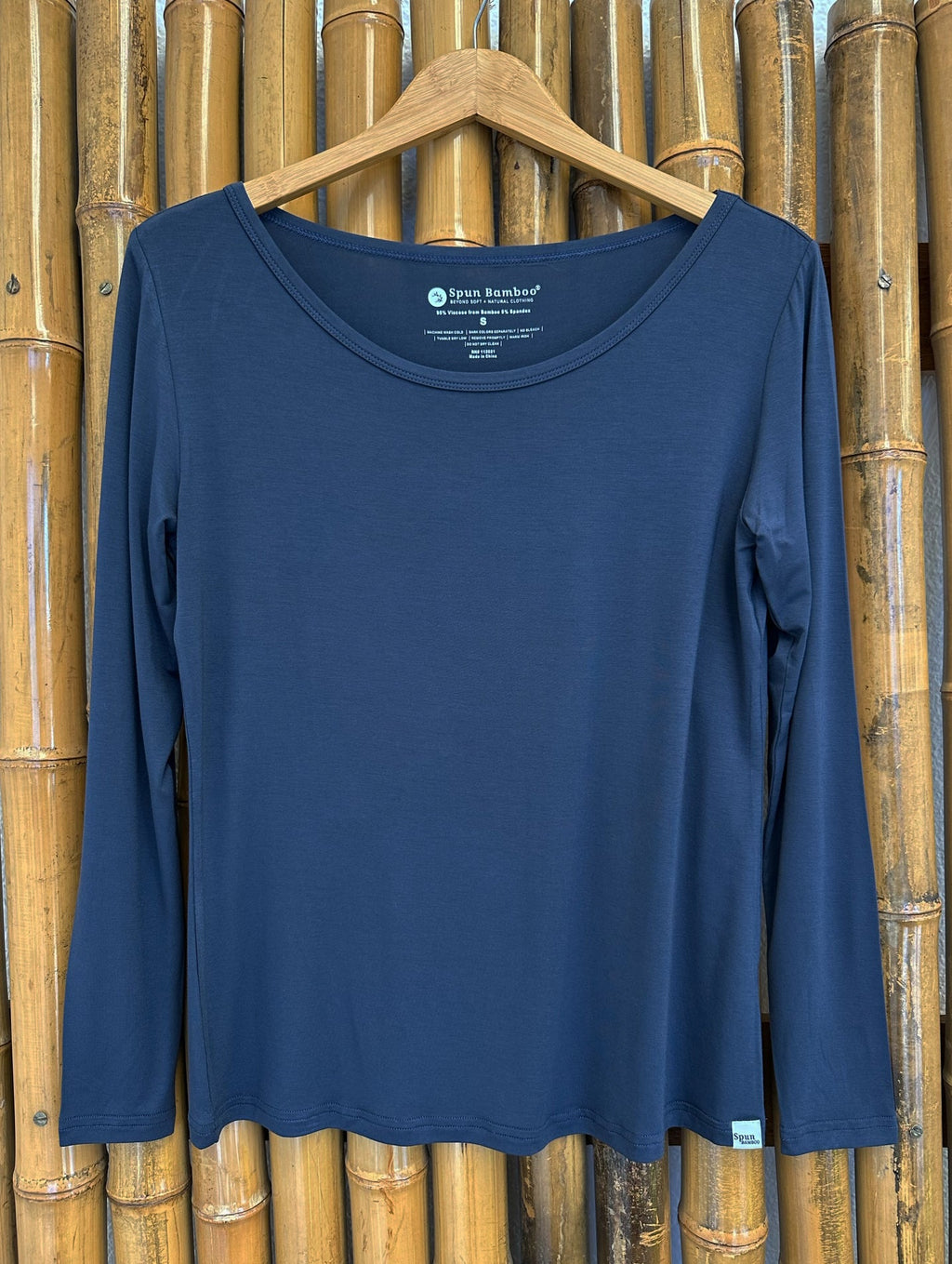 Women's Bamboo Lounge Long Sleeve T-Shirt — Soft Viscose Loungewear Top