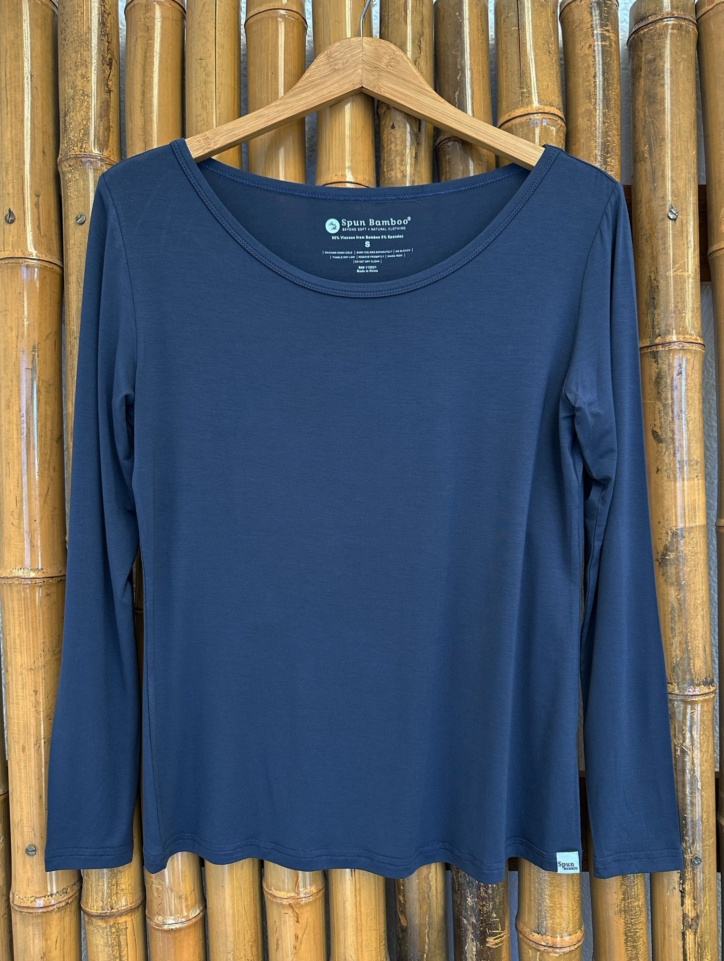 Women's Bamboo Lounge Long Sleeve T-Shirt — Soft Viscose Loungewear Top