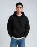 Unisex Heavyweight Fleece Hoodie — Cotton-Poly Pullover Sweatshirt