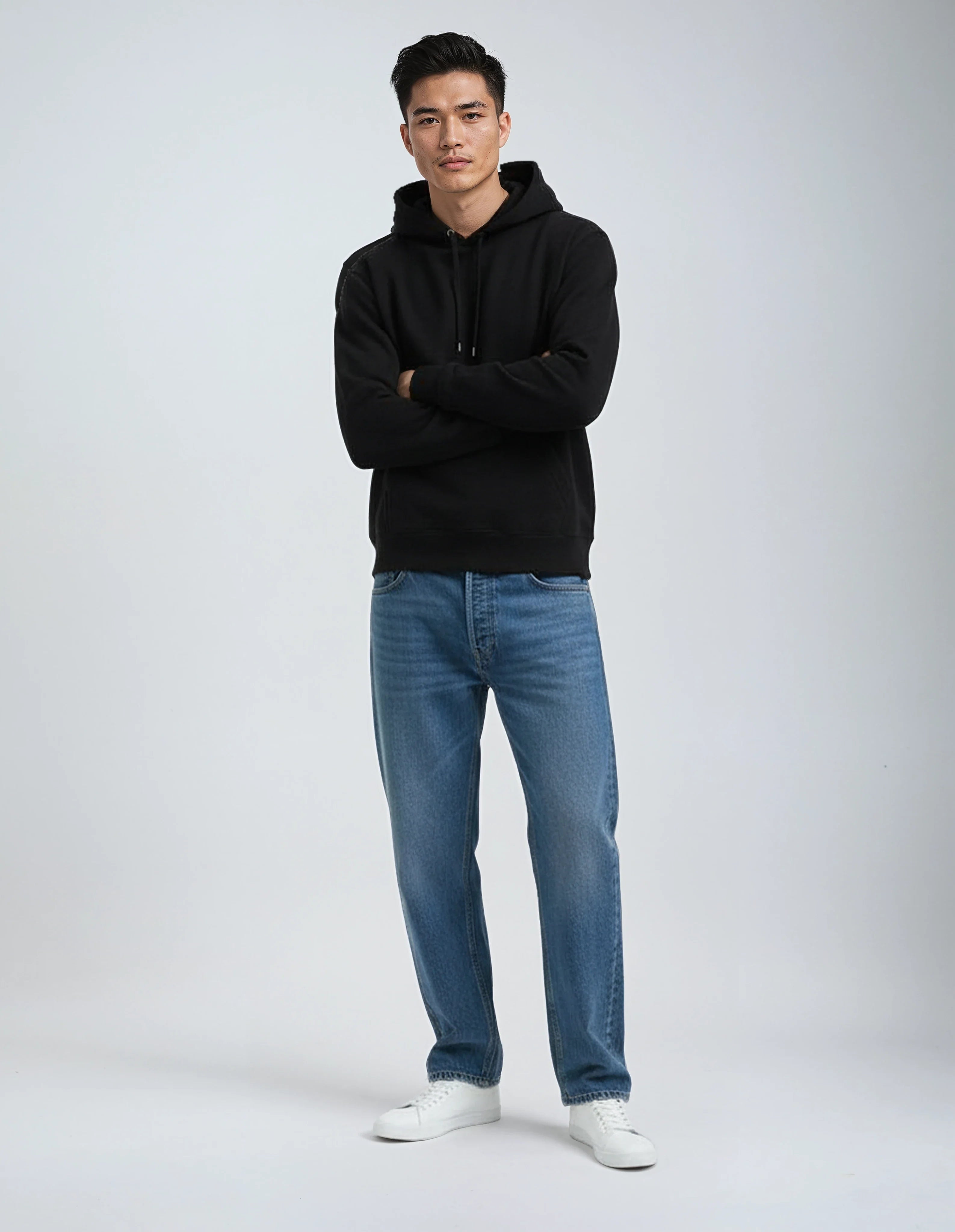 Unisex Heavyweight Fleece Hoodie — Cotton-Poly Pullover Sweatshirt
