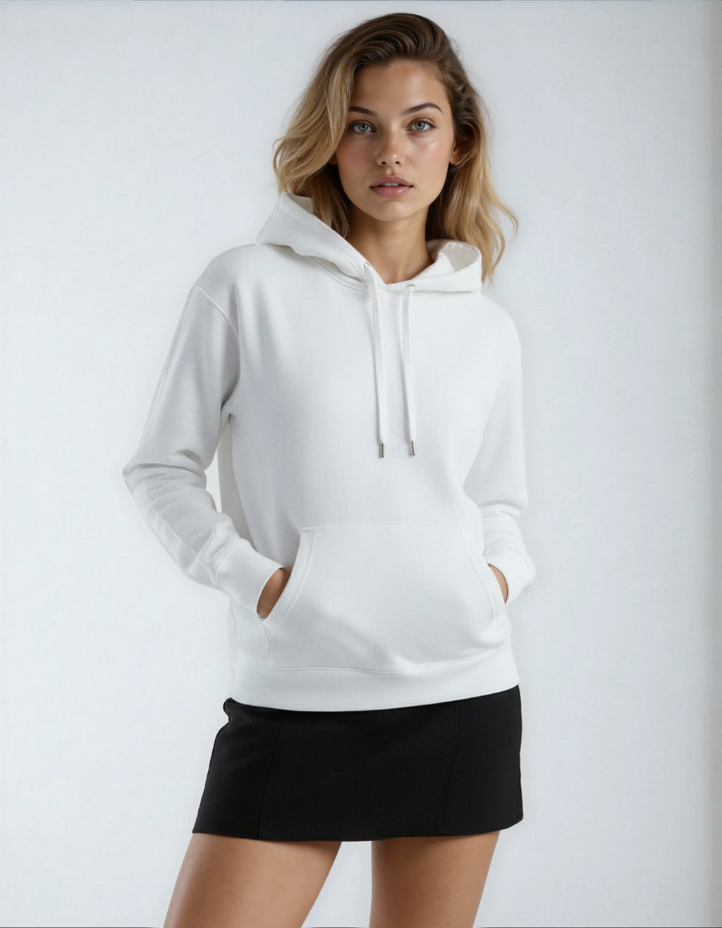 Unisex Heavyweight Fleece Hoodie — Cotton-Poly Pullover Sweatshirt
